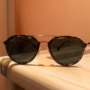 Tortoise and gold ray ban sunglasses